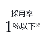 採用率1%以下