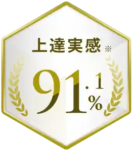 上達実感※91.1%