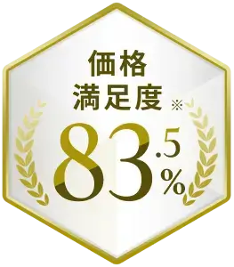 価格満足度※83.5%