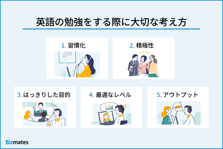 英語の勉強をする際に大切な考え方