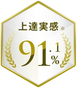 上達実感※91.1%