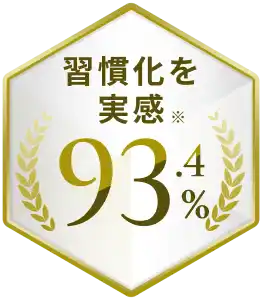 習慣化を実感※93.4%